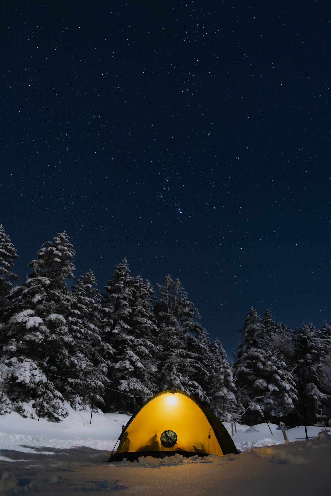 テントと星空